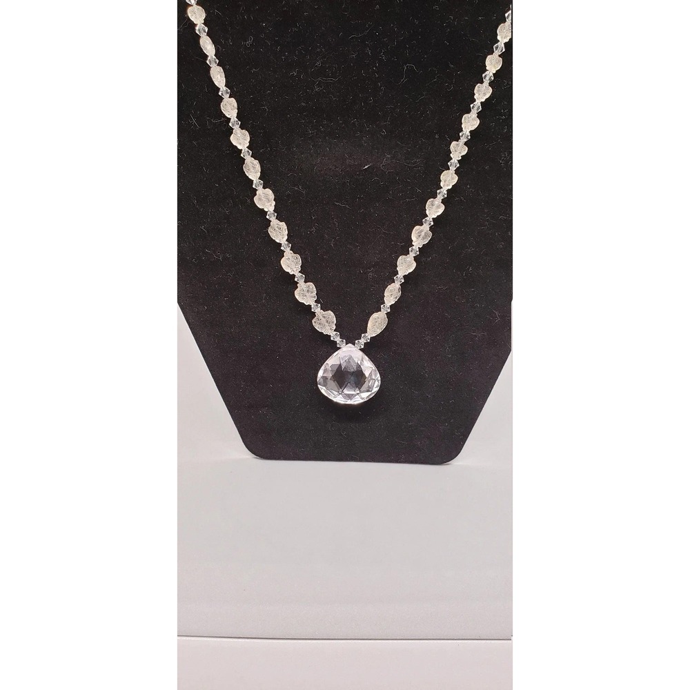 Pale Pink Amethyst and Morganite Necklace with Swarovski Accents